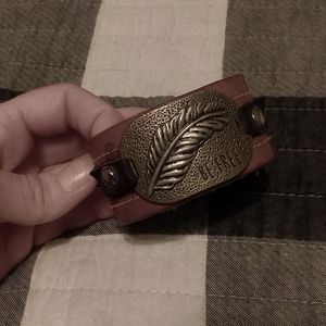 Leather cuff bracelet